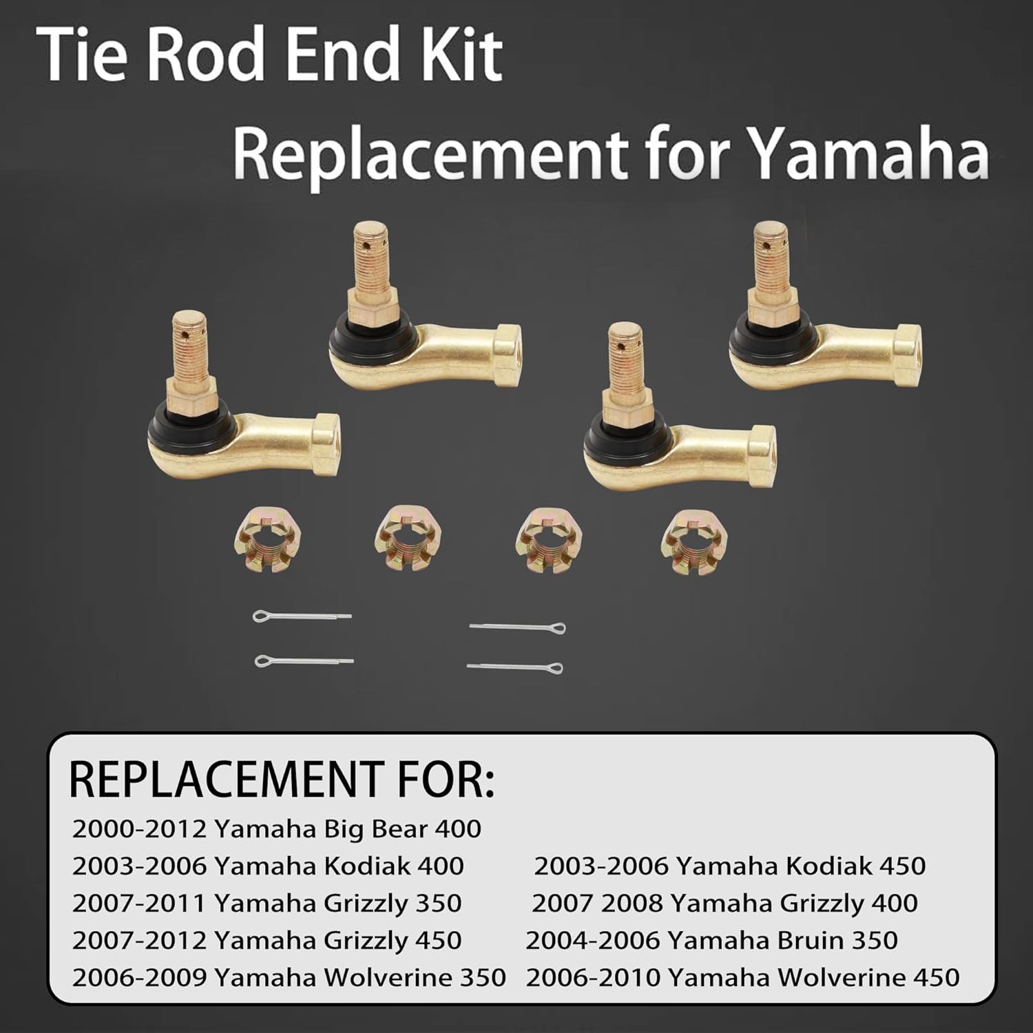 Tie Rod Kit for Honda Foreman 500 Rincon 650 680 Rubicon 500 Fourtrax 300 93 16