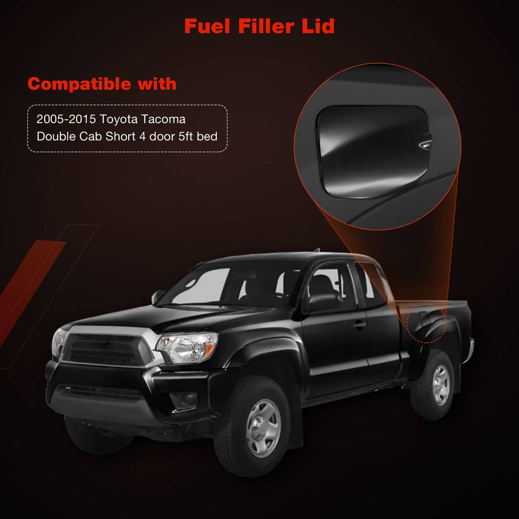 77305 04904 Double Cab Short Bed Fuel Gas Door Cover for Toyota Tacoma 2005 2015