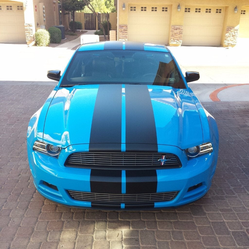 Vinyl Rally Stripes Racing Stripe Kit for Ford Mustang 2 Pieces 10x70 Inch