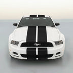 11 Inch Black Carbon Fiber Vinyl Rally Racing Stripes for Ford Mustang Cobra