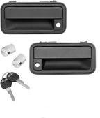 Metal Exterior Door Handle with Lock Cylinder Keys for Chevy GMC C1500 1988 2000