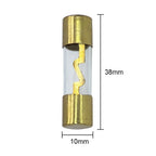 AGU Fuse 80A Gold Glass Inline for Car Auto Audio Stereo Amplifier