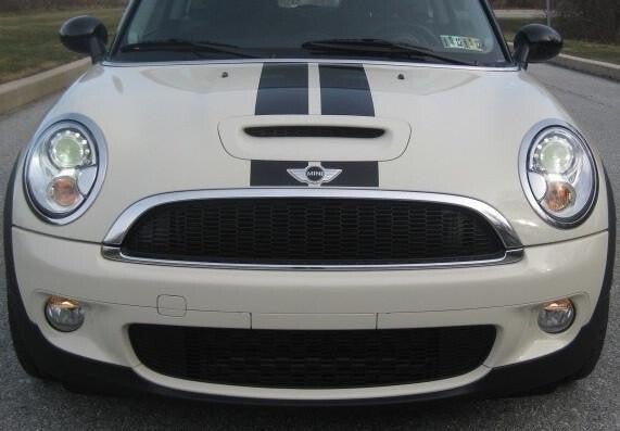 4 Inch Vinyl Bonnet Boot Rally Racing Stripe Decal Kit for Mini Cooper S