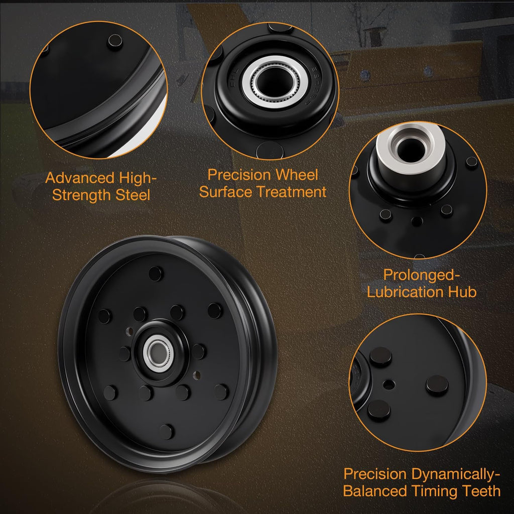 604231 Flat Idler Pulley For Hustler Raptor 48 52 54 60 Inch Mower 126124 1X