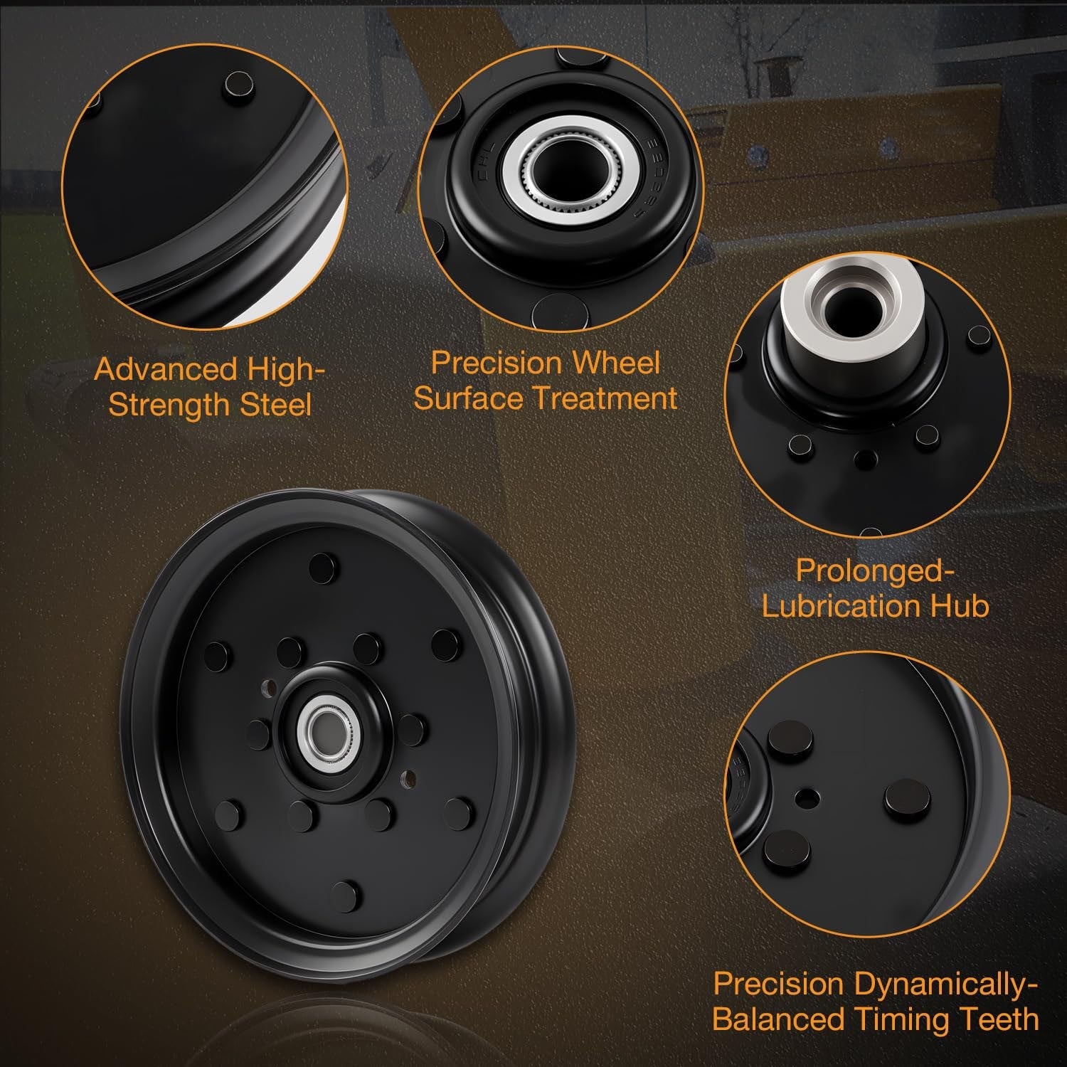 604231 Flat Idler Pulley For Hustler Raptor 48 52 54 60 Inch Mower 126124 1X