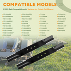 9036 4220 Blade Belt Set for Swisher 44 In Finish Cut Mowers 74 Inch 2 Pieces