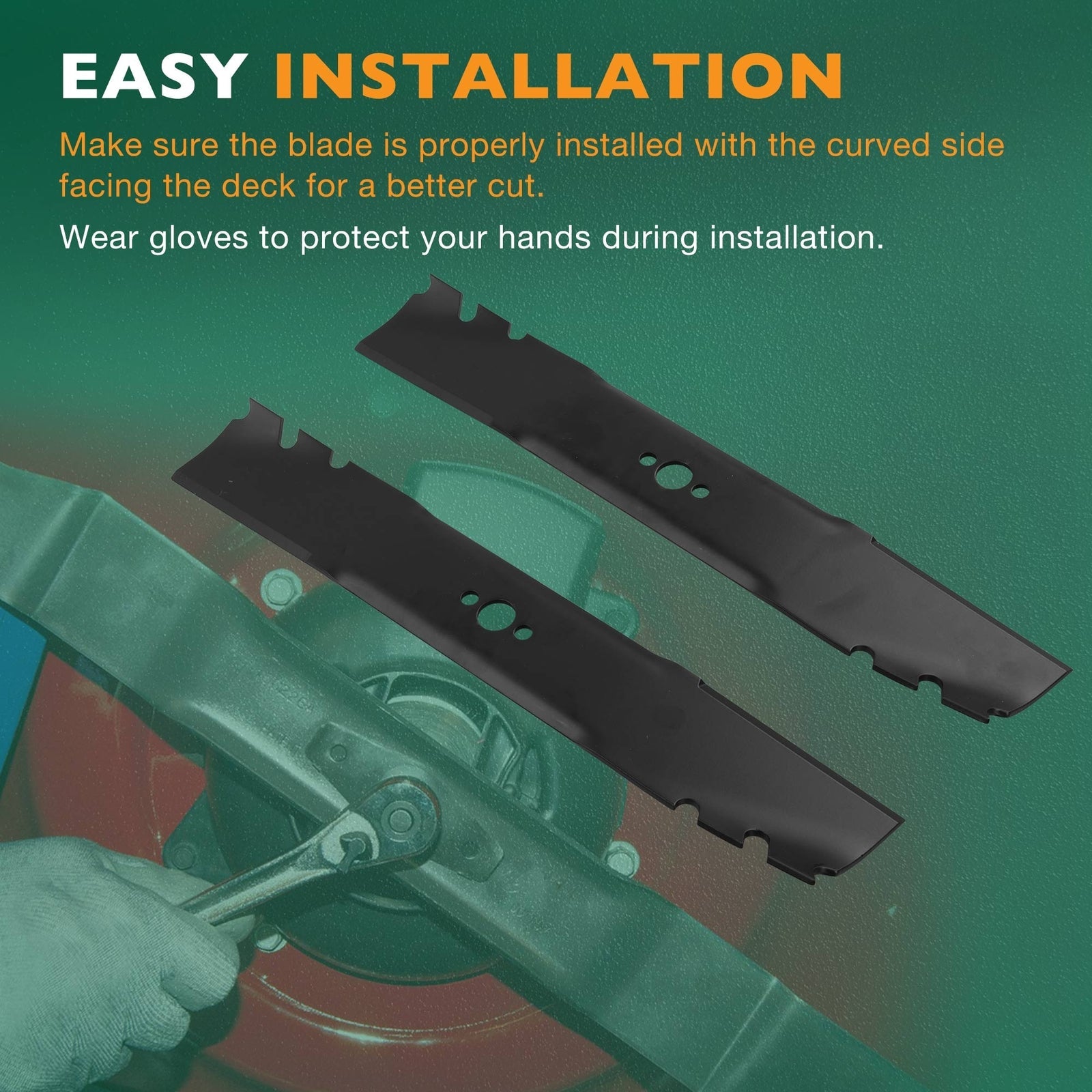 120950003 Lawn Mower Mulching Blades for Toro Ex Mark ECKA30 22205TE 20120 2x