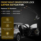 Door Latch Lock Actuator Front Right Passenger Side For Nissan Sentra 2013 2019