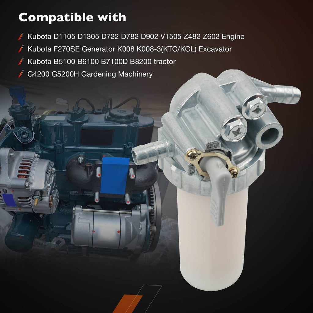 1G313 43010 Fuel Filter Assembly For Kubota D1105 D1305 D722 Engine 15393 43010