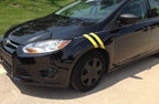 4 Inch Dual Fender Stripe Hash Mark Decal Graphic Kit for Ford Focus