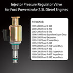 F81Z9C968AB IPR Valve with ICP Sensor Pigtail for Ford 7.3 Powerstroke F250 F350