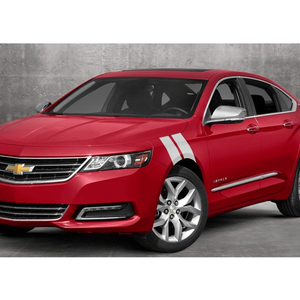 3 Inch Dual Fender Stripe Hash Mark Decal Graphic Kit For 14 19 Chevy Impala