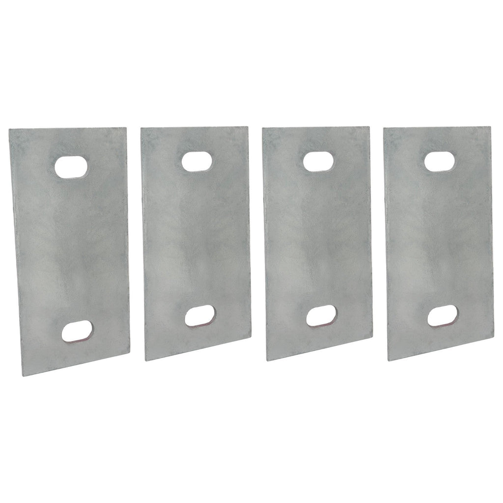Stationary Dock Washer Plate 5 x 2 1 2 Heavy Duty Galvanized Steel 4 Pack