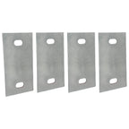 Stationary Dock Washer Plate 5 x 2 1 2 Heavy Duty Galvanized Steel 4 Pack