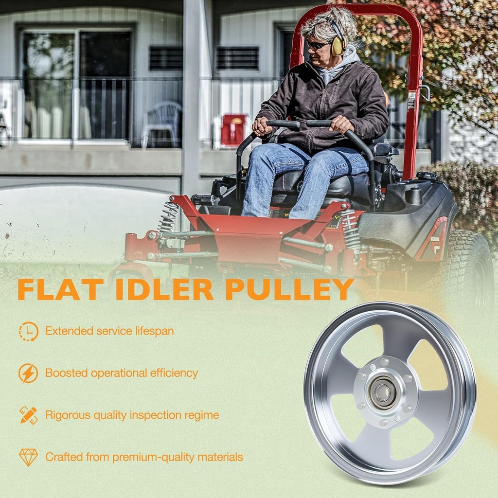 5102831 Flat Idler Pulley for Ferris 48 52 61 72 Inch Deck Lawn Mower 5104717