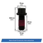 N800594S100 Driveshaft Yoke Bolts Replacement for Ford M12 1 75x25