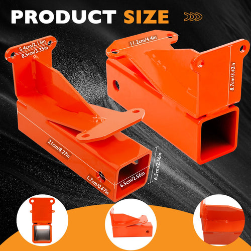 093 1136 98 Red 2 Inch Trailer Hitch Kit For Bad Boy Maverick 2021 Up