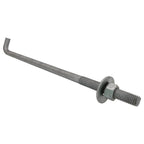 5 8 Inch 12 Inch Galvanized Threaded Anchor Bolts for Wood Concrete 10 Pack