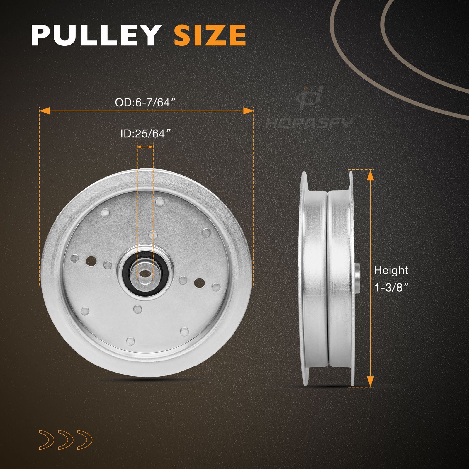 71460009 Flat Idler Pulley for Wright Commercial Lawn Mower