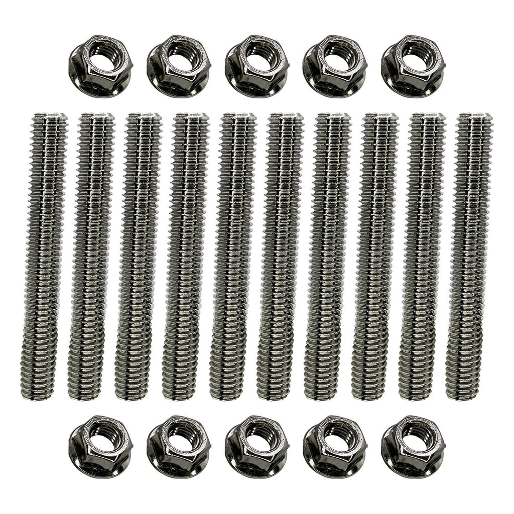 Stainless Exhaust Manifold Stud Kit for Ford 6.8L V10 One Side 10 Pcs
