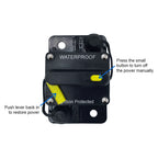 60A Circuit Breaker with Reset Waterproof for Auto Trailer Truck RV Marine Audio