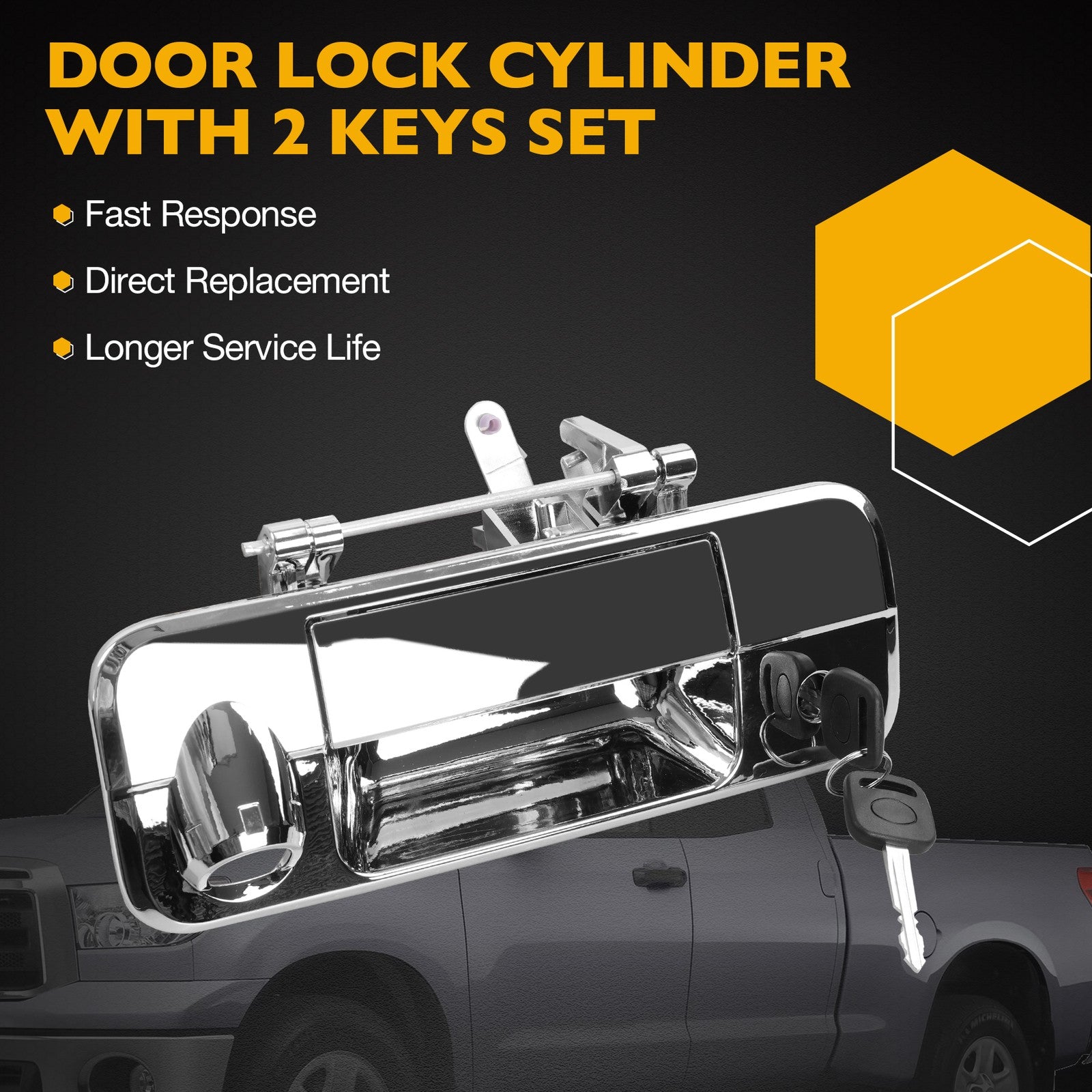 Tailgate Handle Latch With Lock Camera Accessories Kit For Toyota 2007 13 Tundra