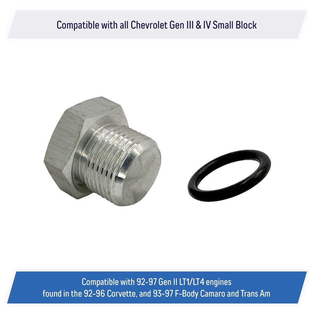 Oil Level Sensor Plug for Chevy GM LS Engines 97 to 14 M20x1.5 Corvette Camaro