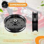 07351200 Flat Idler Pulley For Gravely Pro Turn ZT HD Ariens 48 52 60 Inch