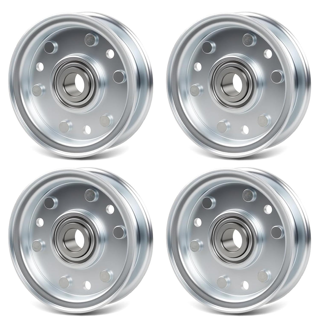 164090 Idler Flat Pulley for RFM Series 4 5 6 Foot Finish Mower Tractor 4 Pc