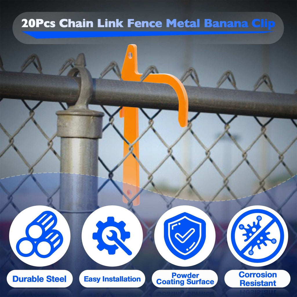 Chain Link Fence Metal Banana Clip Tensioning Stretching Tool 20Pcs
