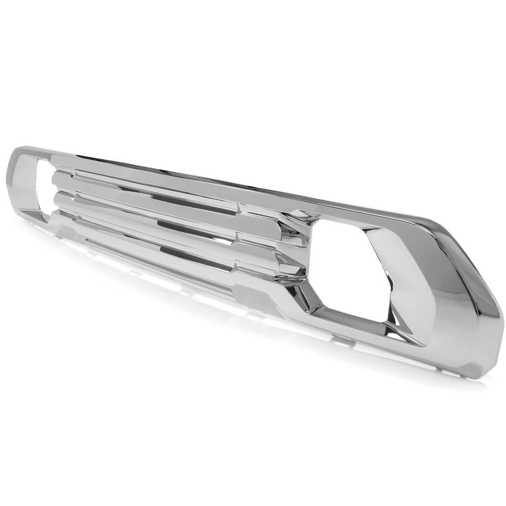 Front Lower Bumper Filler Grille Plate Chrome for 19 21 22 GMC Sierra 1500