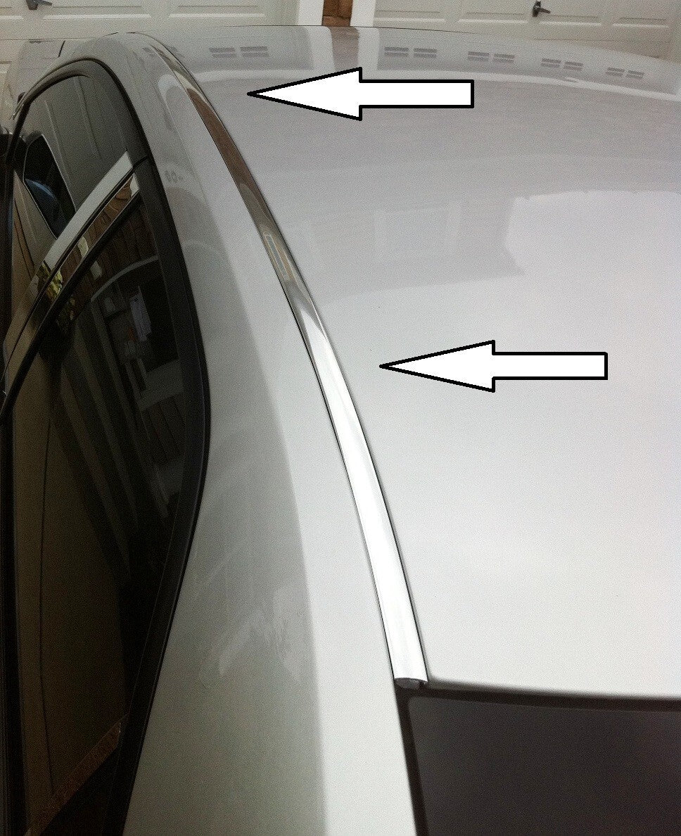 Chrome Roof Top Trim Molding Kit For Hyundai 2021 2023 Elantra