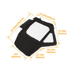 Soft Doors Kit Left Plus Right For Can Am Defender HD 5 7 8 9 10 2016 Plus 2 Seater