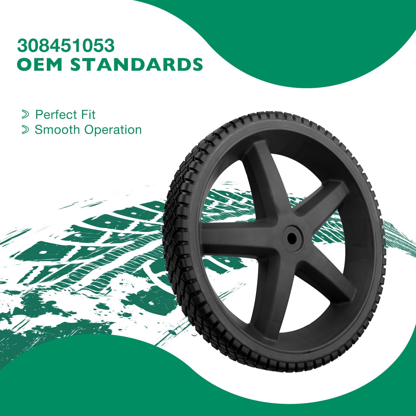 Pressure Washer Wheels for Homelite Ryobi RY80940B 12 x 1.75 1/2 Hub 2 Pack