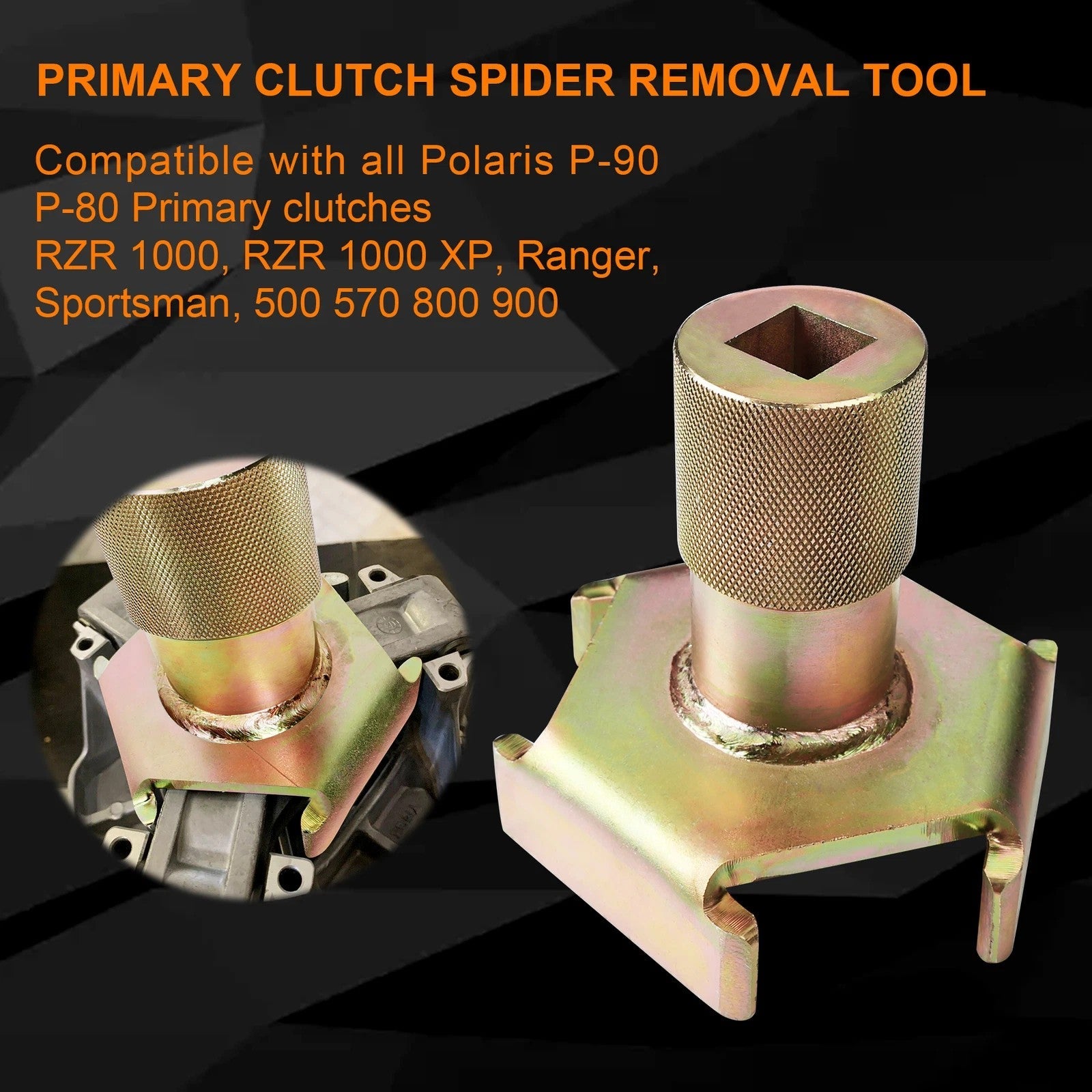 Primary Clutch Fixing Fixture Spider Tool Kit for Polaris General Ranger P85 P90