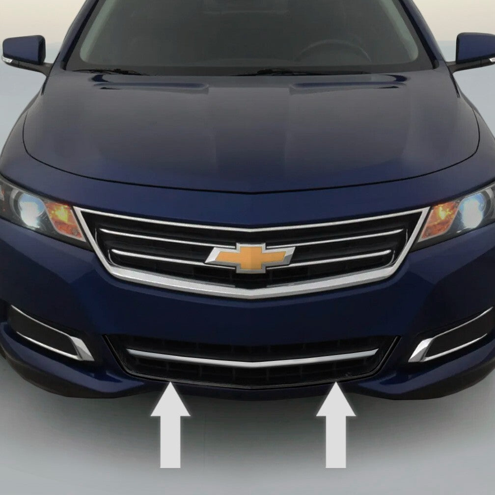 Chrome Front Bumper Trim Kit for 2014-2017 Chevy Impala