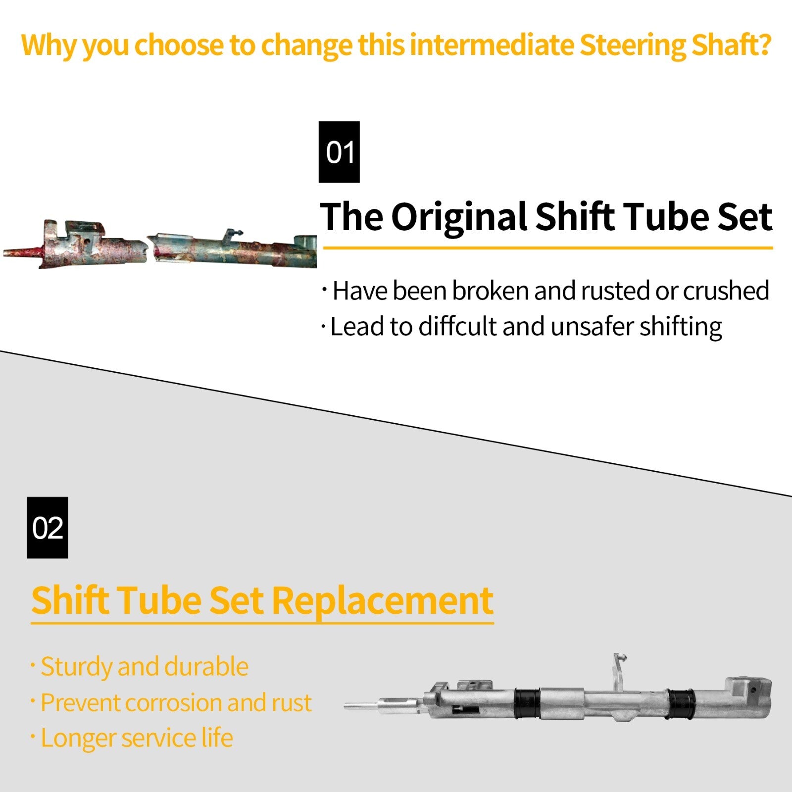 905-100 Automatic Steering Column Shift Tube for Ford F150 F250 F350 Econoline