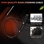 SS14114 Back Mount Steering Cable Kit for Seastar Teleflex Rack 14 FT
