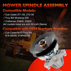 742P05094 618P09256 Blade Spindle Kit for Cub Cadet MTD ZT1 50 Inch Deck