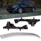 Fit 2018-2022 Chevrolet Equinox Front Bumper Reinforcement &Pair Support Bracket