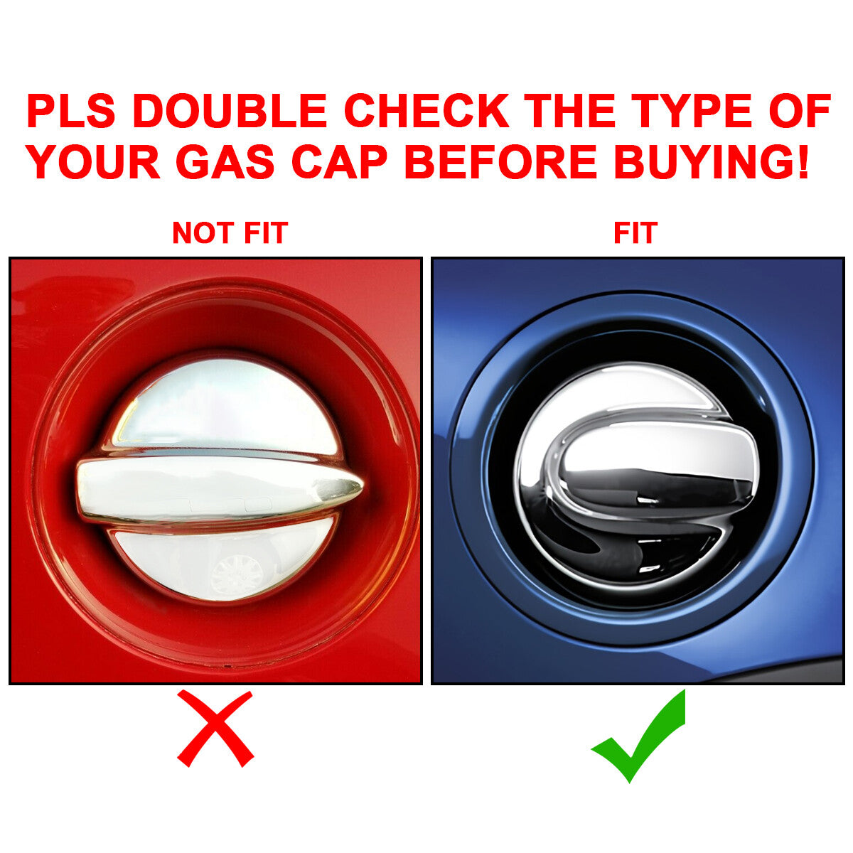 Door Handle Covers and Gas Tank Cap for Mini R55 Cooper S 2007-2014 R56 2006-2013