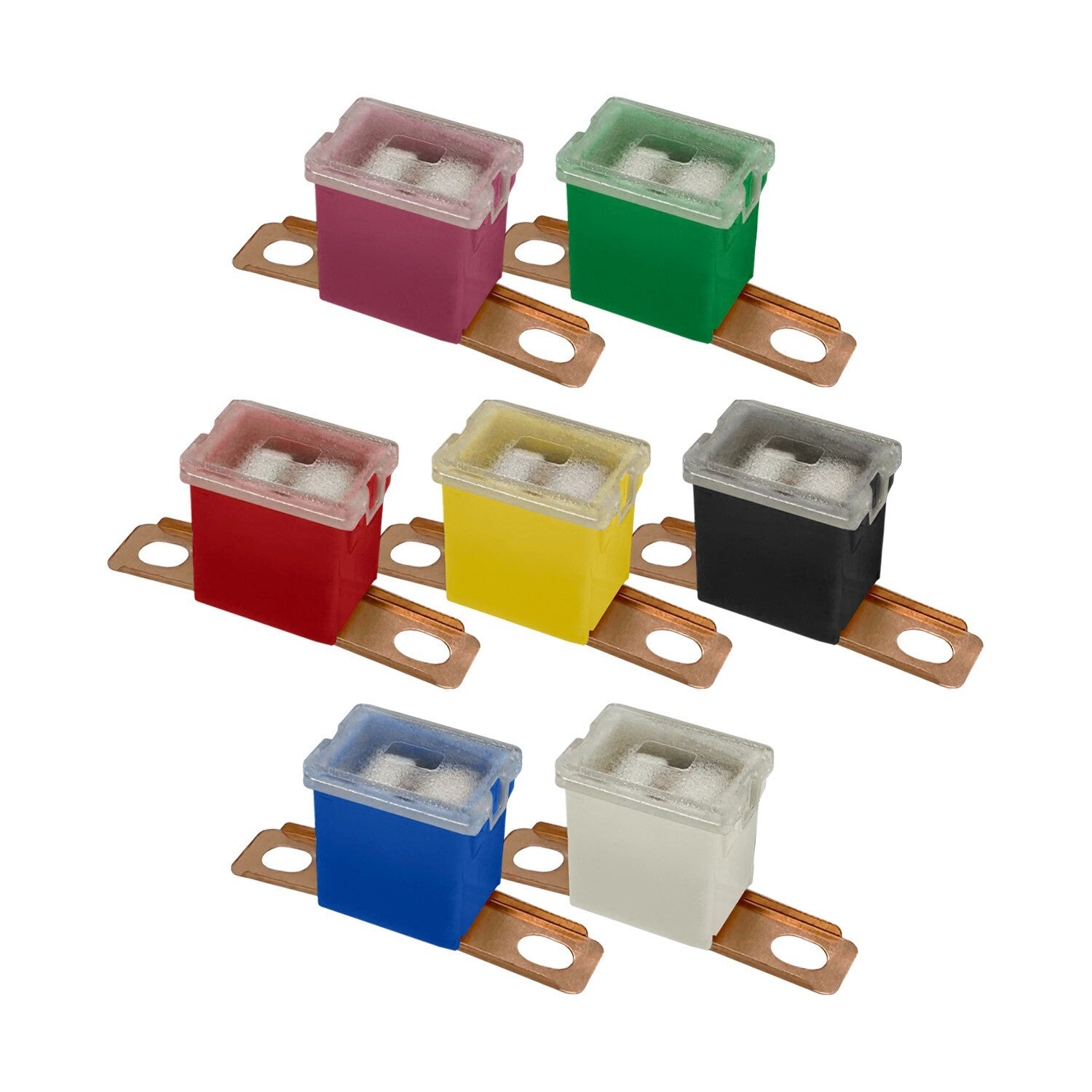 30-120A Bent Male 9/16 Fuse Cartridge FLD PAL Auto Link Car Truck Multipack