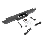 Black Steel Rear Bumper Assembly Face Bar For 1993-2011 Ford Ranger Styleside