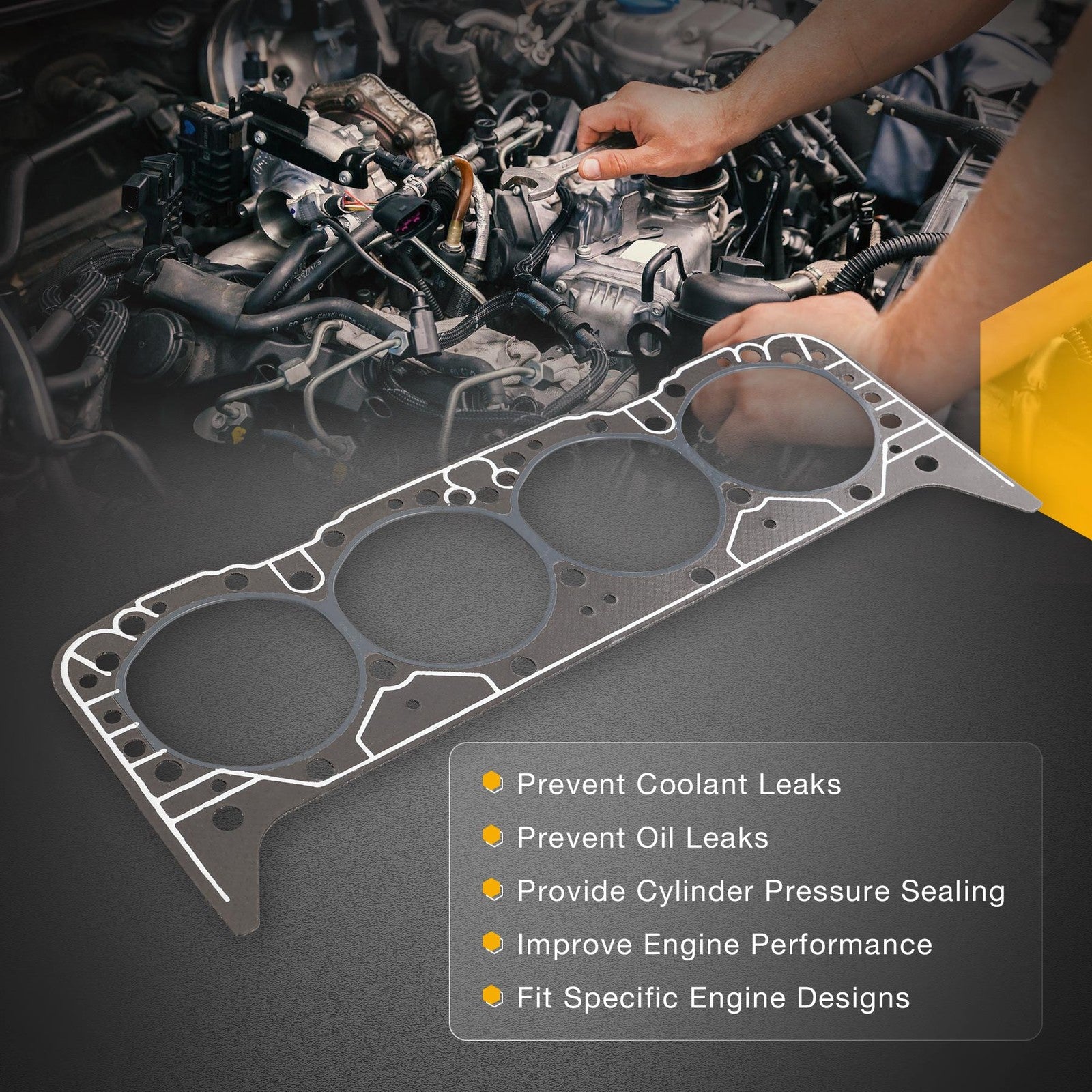 14011034 5.7 Cylinder Head Gasket for Gen 1 Gen 2 SBC Engines 350 355 383 406