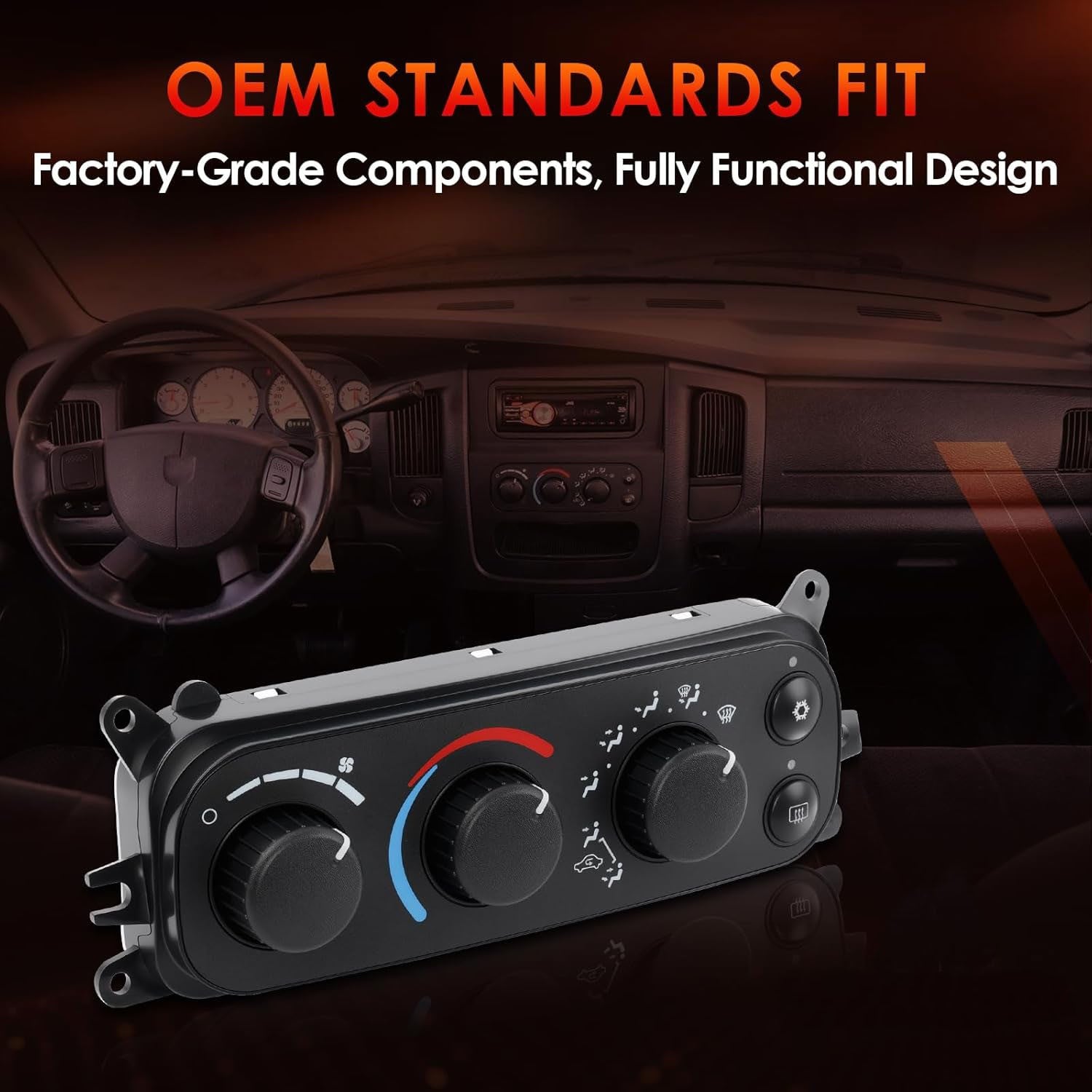 HVAC Control Module A C Heater Climate Panel for Dodge Ram 1500 2500 3500 01 05