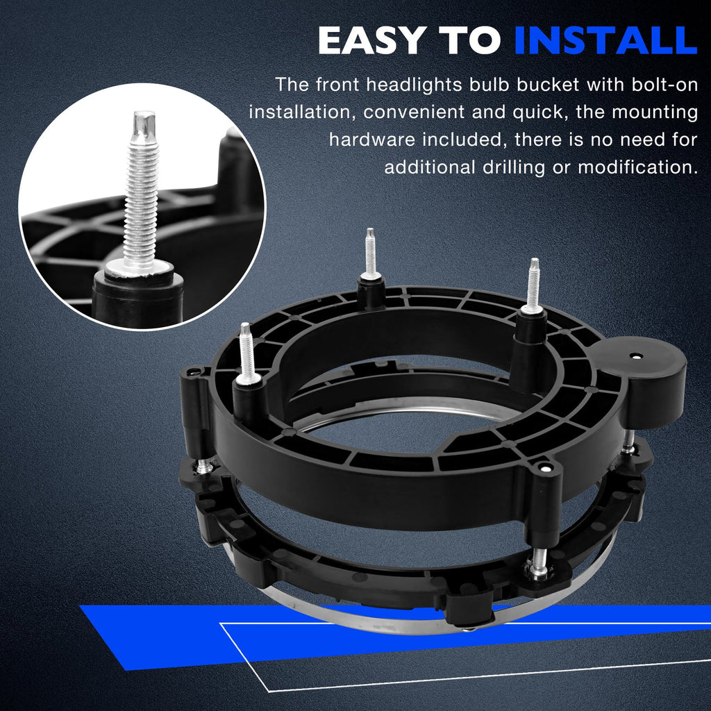 Headlight Headlamp Bulb Mount Bracket Bucket Right for Jeep Wrangler TJ 1997 06
