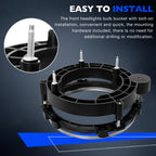 Headlight Headlamp Bulb Mount Bracket Bucket Right for Jeep Wrangler TJ 1997 06