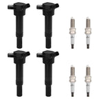 UF651 9723 Ignition Coil & Spark Plugs Pack For Hyundai Tucson Elantra Kia Forte