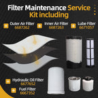 Fuel Oil Air Filter Kit For Bobcat Mini Track Loader MT52 MT55 MT85 MT100 5X