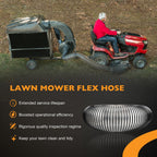 41882 Lawn Vacuum Hose 6x84 Inch with Clamps for Agri Fab Mow N Vacs 69860